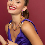 SORRELLI Matilda Dangle Earrings in Electric Pink