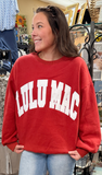 LULU MAC Sweatshirt ‘Cardinal / White’