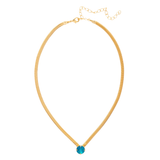 Sorrelli Rowan Pendant Necklace in Caribbean Blue Opal