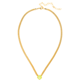 Sorrelli Rowan Pendant Necklace in Electric Yellow