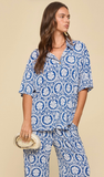 Dear Scarlett “Ocean Tide” Resort Pant Set, Blue