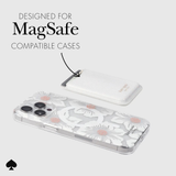 CASE-MATE, Kate Spade Wallet MagSafe White Glitter