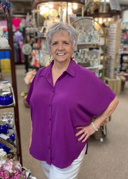 Jodifl Button-Down Top In Purple