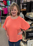 Andree Oversized Terry Top, Assorted Colors