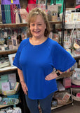 Andree Oversized Terry Top, Assorted Colors