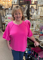 Andree Oversized Terry Top, Assorted Colors