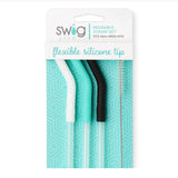 Swig Reusable Straw Set (Mega) In White