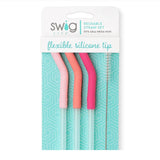 Swig Reusable Straw Set (Mega) In Pink