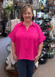 Jodifl V-Neck Collar Top, Assorted Colors