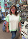 Little Daisy Closet Color Block Top, Assorted Colors