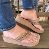 Yellowbox “Paula” Flip Flops In Toast