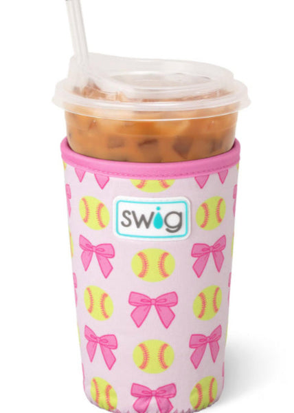 Swig “Pitch Hit Run” Medium Iced Cup Coolie