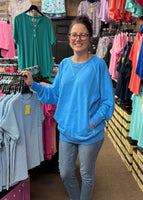 Zenana Pocket Sweatshirt, Assorted Colors