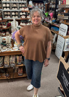 Zenana Viscose Mock Neck Sweater, Assorted Colors