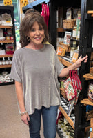 Zenana Corded Oversized Top, Assorted Colors