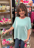 Zenana Corded Oversized Top, Assorted Colors