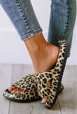 Poolside Leopard Print Slides