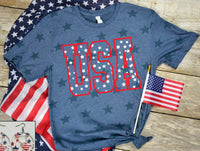“USA Stars” T-Shirt In Navy