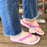 Gold Pigeon “Breeze” Flip Flop, Assorted Colors
