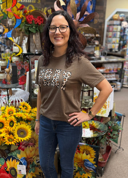 “Pray” T-Shirt In Heather Brown