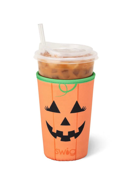 Swig “Boo Crew Pumpkin” Medium Iced Cup Coolie