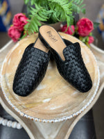 Hey Girl By Corkys “Weave It To Beaver” Mules In Black