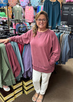 Zenana Pocket Sweatshirt, Assorted Colors