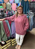 Zenana Pocket Sweatshirt, Assorted Colors