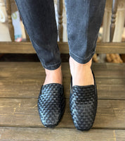 Hey Girl By Corkys “Weave It To Beaver” Mules In Black