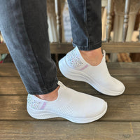 Skechers Slip-Ins: Ultra Flex Sparkled Stone In White