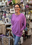 Zenana Pocket Sweatshirt, Assorted Colors Continued