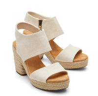 TOMS “Majorca” Platform In Natural Basket Weave