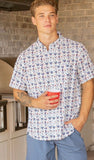 Simply Southern Men’s Coastal Button Down, Golf