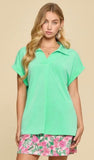 Dear Scarlett Solid Dolman Sleeve Relaxed Top, Assorted Colors
