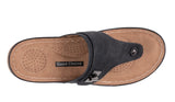 Good Choice Shoes “Arla” Hardware Thong Sandal In Black