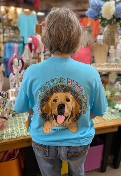 Kindness & Confetti “Life Is Better With Dogs” T-Shirt