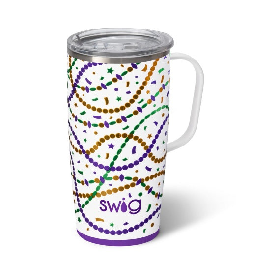 Swig Pardi Gras Travel Mug (22 oz) - Judy At The Rink
