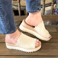 TOMS “Diana” Mule In Textured White Onyx