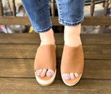 TOMS “Diana” Mule In Brown Sugar Leather