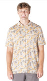 Simply Southern Men’s Coastal Button Down, Green Camo
