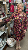 Dear Scarlett “Bella” Dress in Wine