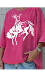Vintage Cowboy Graphic Washed Tee