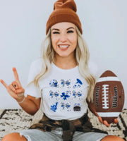 Chinoiserie Football T-Shirt In White