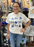 Chinoiserie Football T-Shirt In White