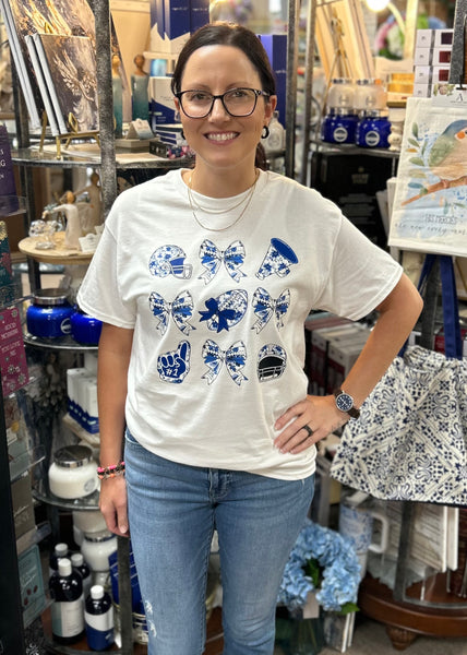 Chinoiserie Football T-Shirt In White