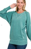 Zenana Pocket Sweatshirt, Assorted Colors