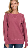 Zenana Pocket Sweatshirt, Assorted Colors