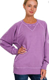 Zenana Pocket Sweatshirt, Assorted Colors Continued