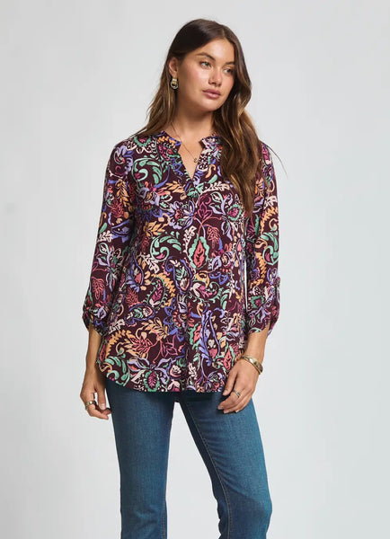 Dear Scarlett "Lizzy" Top In Maroon