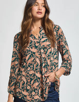 Dear Scarlett "Lizzy" Top In Jewel Green